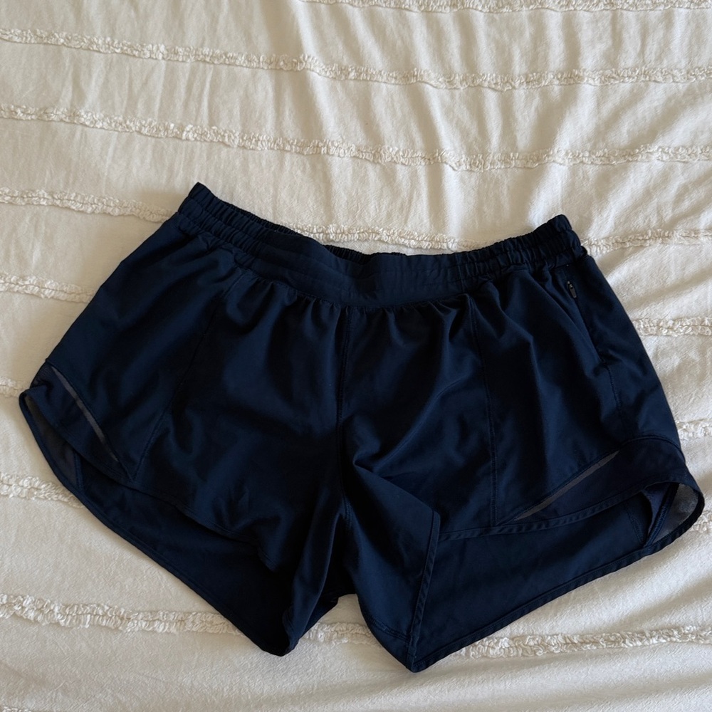 Lululemon Hotty Hot Navy Blue Athletic Shorts